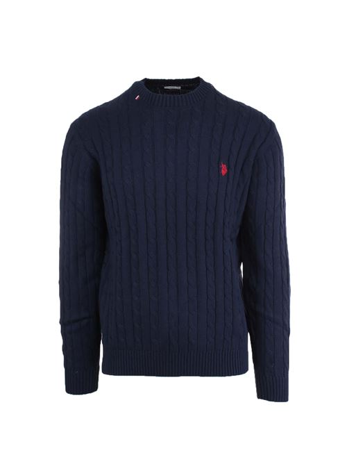 Pullover girocollo trecce US Polo Assn | Maglie | 730050413179